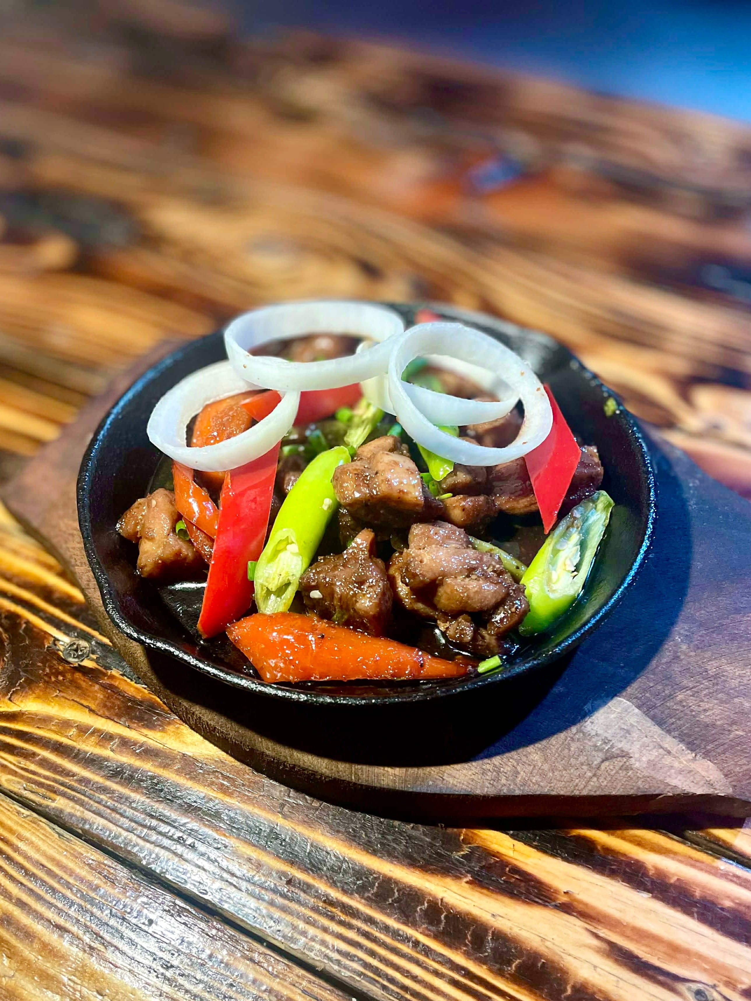 Sizzling Flaming Tuna